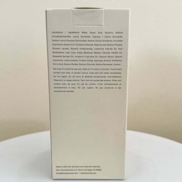 Oak Essentials Pure Gel Cleanser 8 oz Clean Skincare New Sealed - Picture 3 of 14